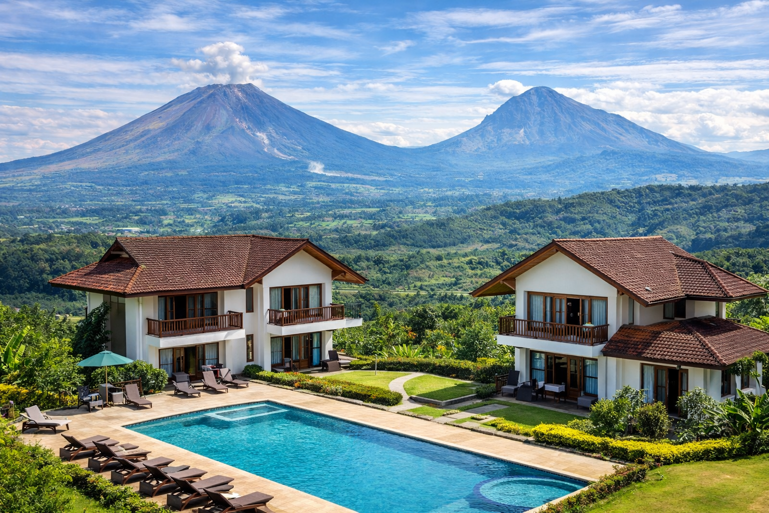 5 Villa Terbaik di Berastagi untuk Liburan Keluarga dengan Pemandangan Gunung