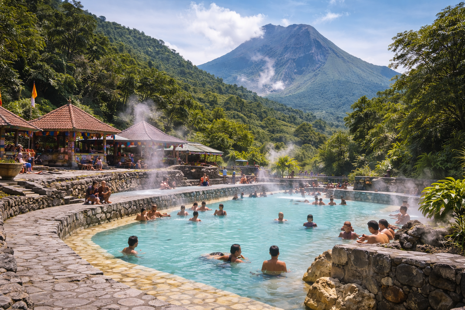 Pemandian Air Belerang Lau Debuk-Debuk Berastagi Wisata Relaksasi di Kaki Gunung Sibayak