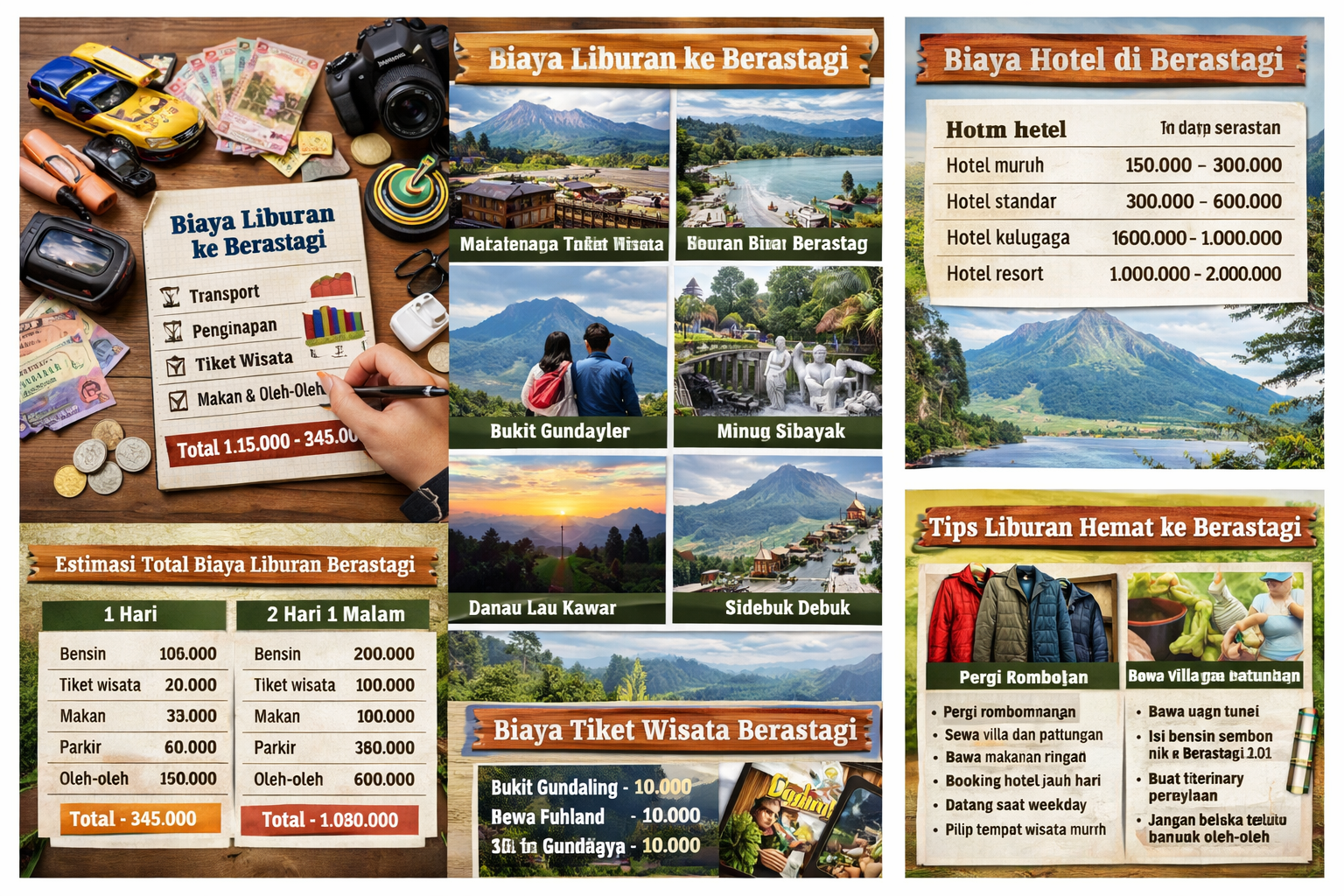 Biaya Liburan Berastagi Lengkap 2026: Estimasi Budget, Hotel, Villa, Tiket Wisata dan Tips Hemat - Berita Wisata Berastagi