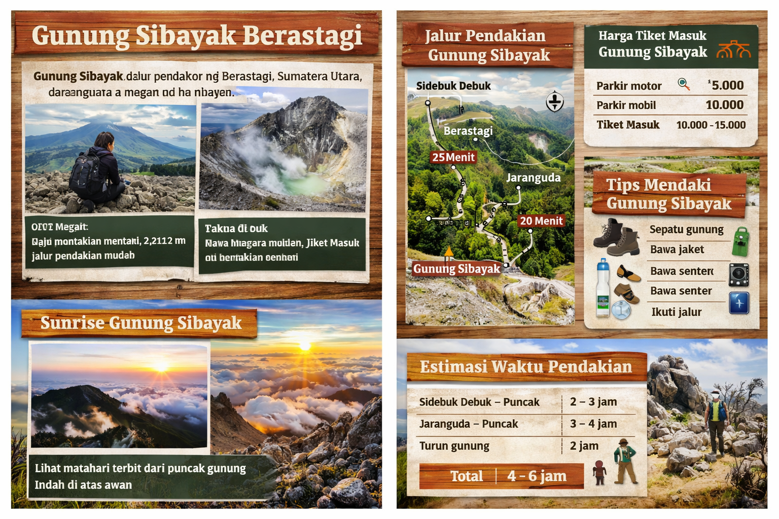 Gunung Sibayak Berastagi: Jalur Pendakian, Harga Tiket, Sunrise dan Panduan Lengkap - Berita Wisata Berastagi